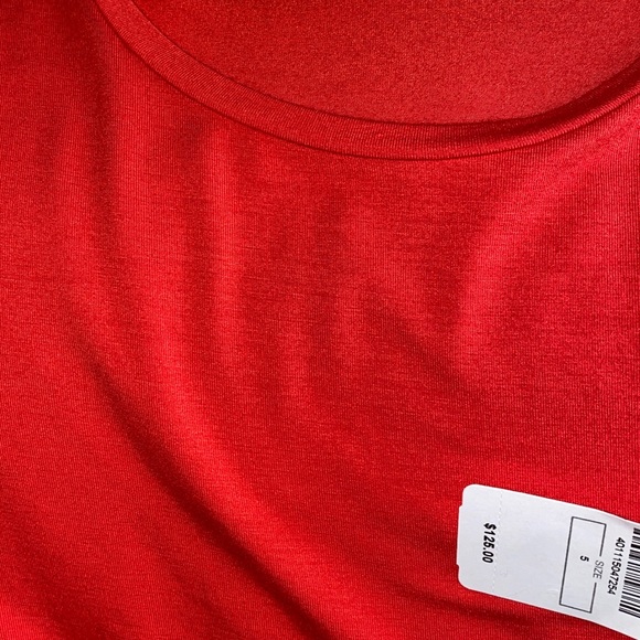 Majestic Filatures Short-Sleeve Crew Size 5 = XL Coquelicot Red - Picture 7 of 9